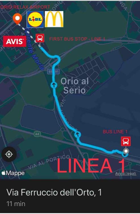 Апартаменти Orio Relax 24H Airport 1 - 3 Minute From Arrival By Bus Бергамо Екстер'єр фото